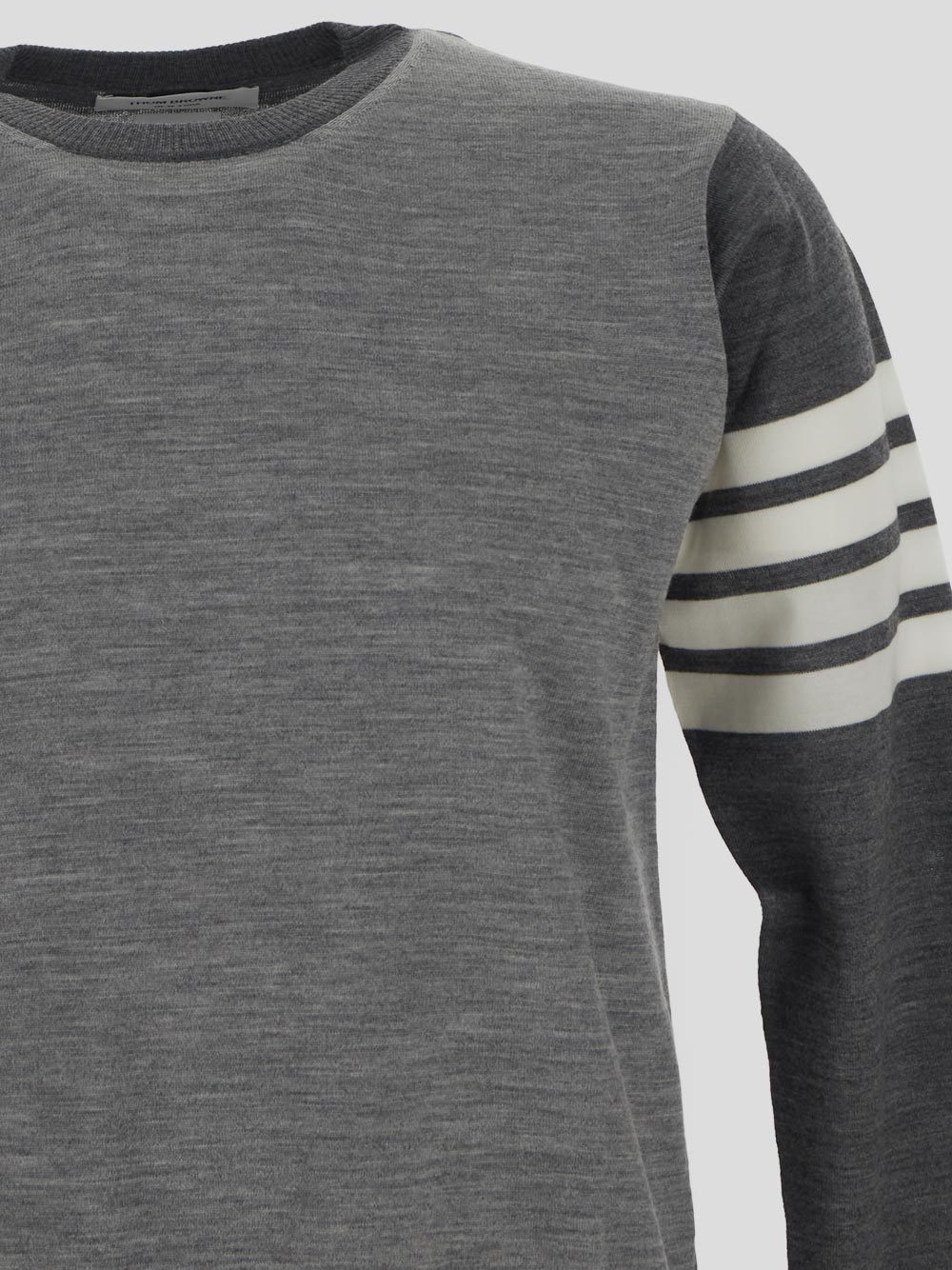 THOM BROWNE CONTRAST-PANEL JUMPER