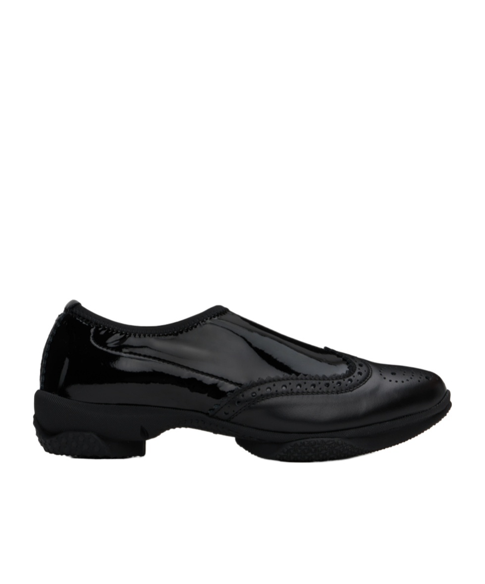 Kiko Kostadinov Sonia Slip On Brogue Shoes Onyx In Black