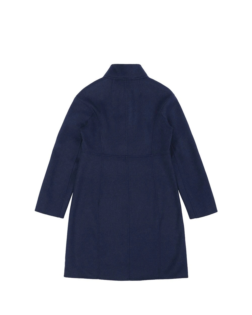 Weekend Max Mara Logo Long-sleeved Coat In Blue