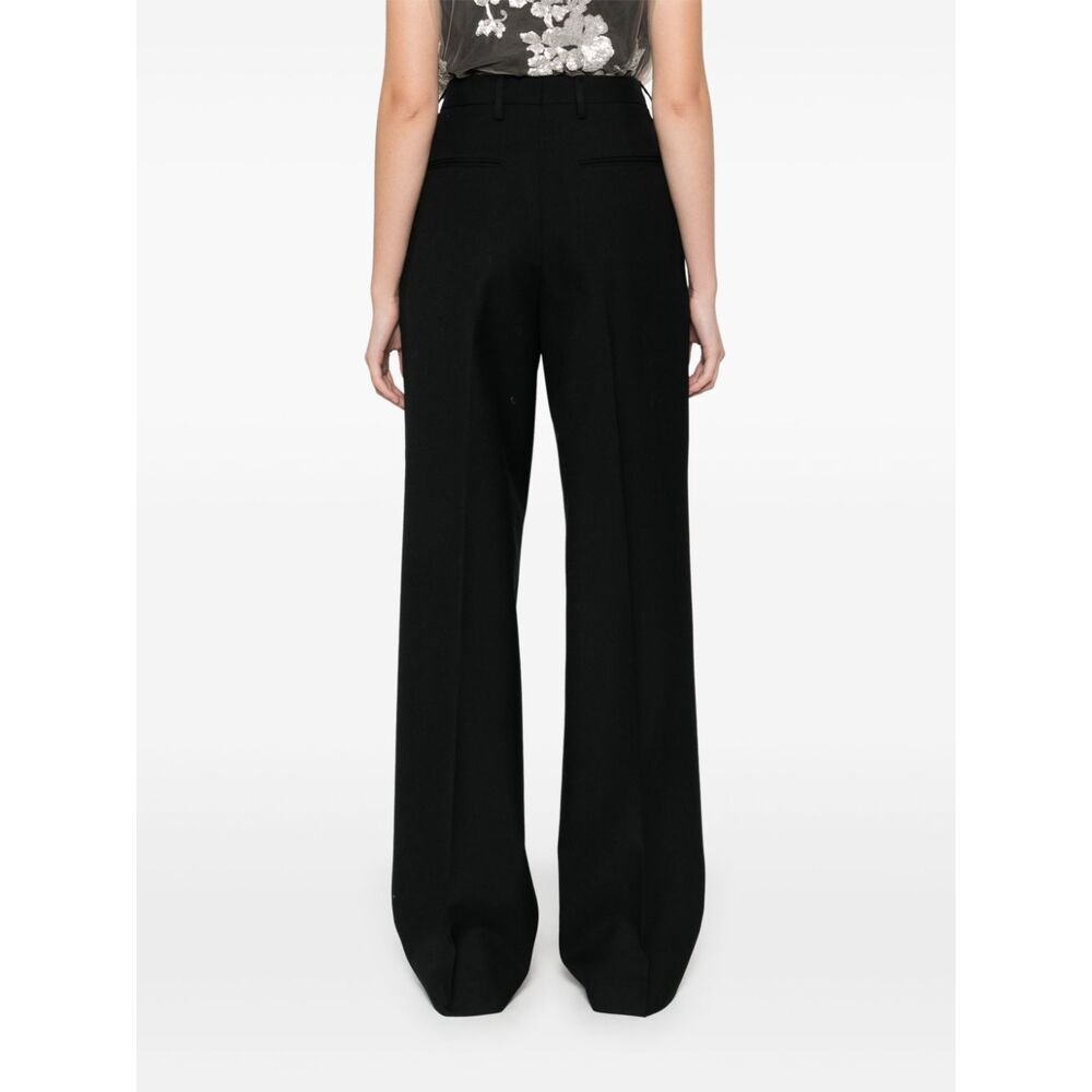 Dries Van Noten Elastic Waist Casual Pants In Black