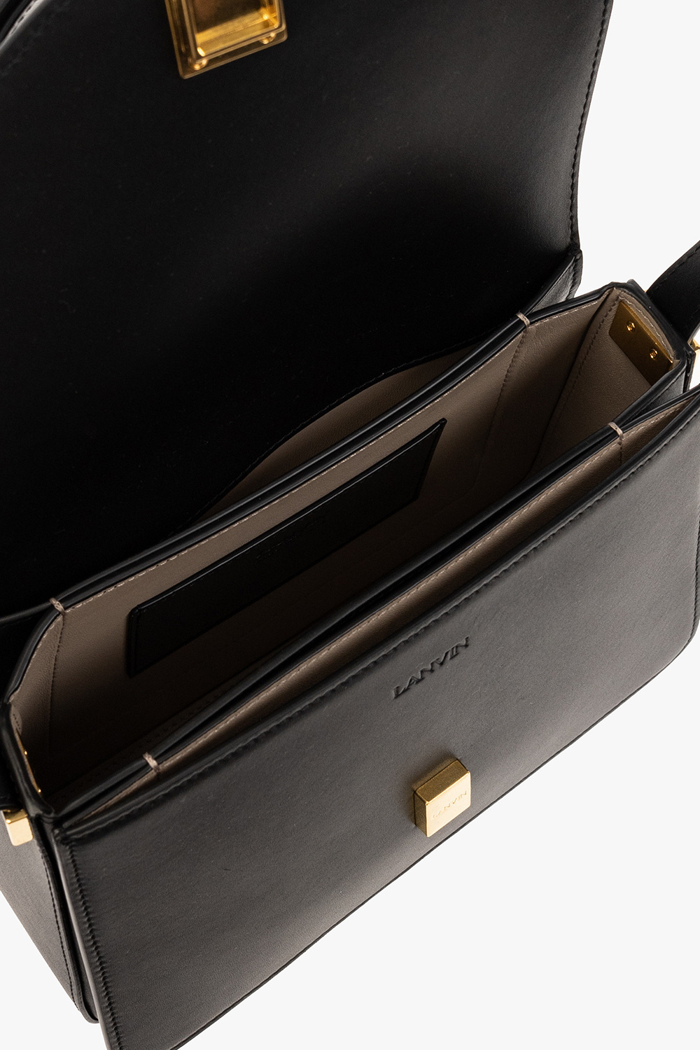Shop Lanvin Concerto Shoulder Bag In Black