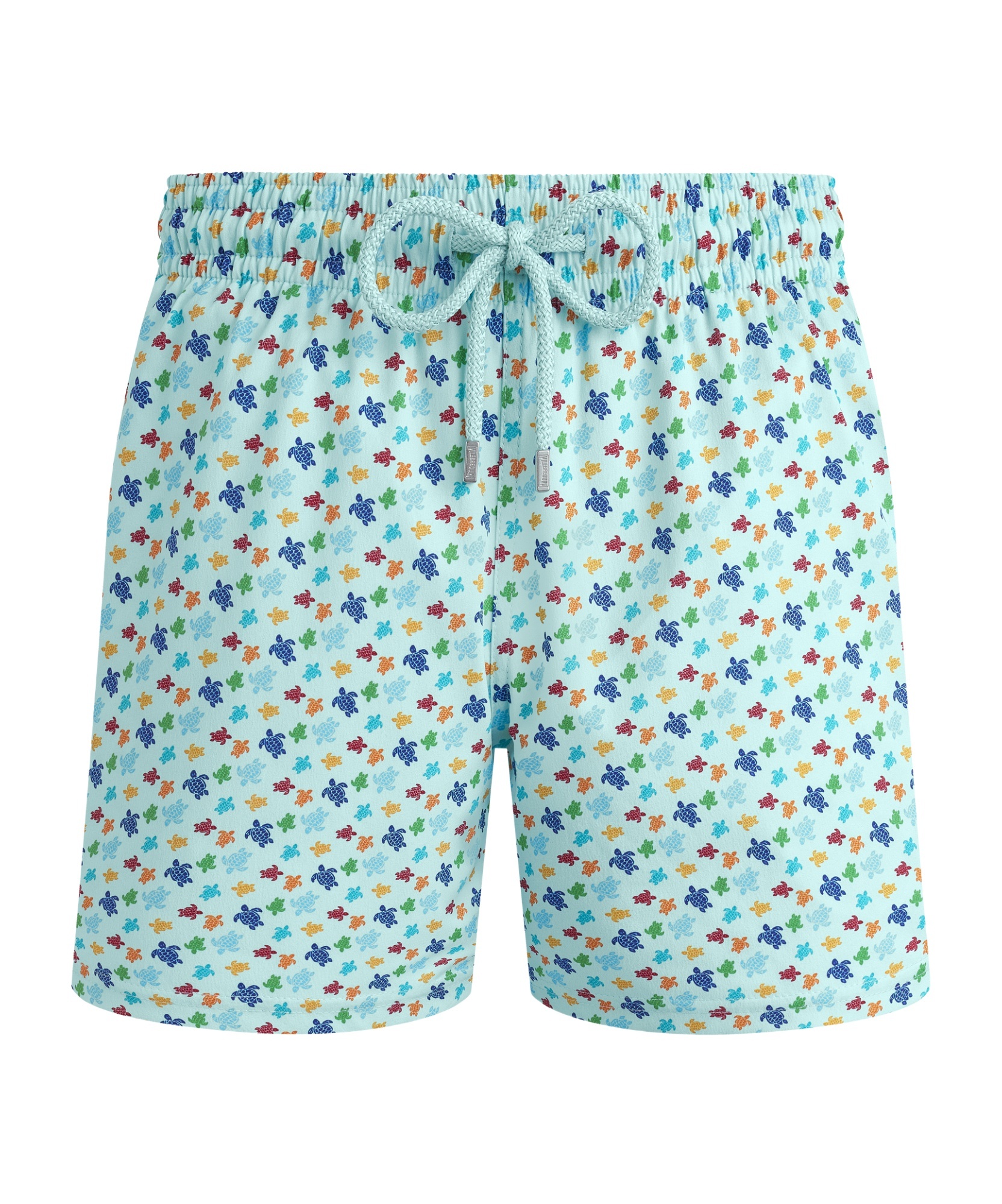 Vilebrequin Micro Ronde Des Tortues Rainbow Stretch Short Swim Shorts In Blue