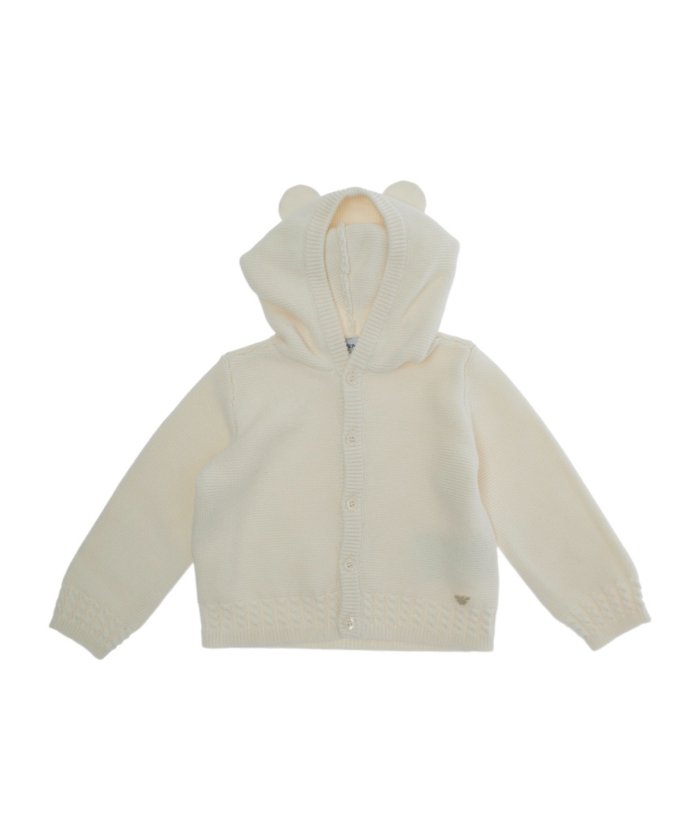 Emporio Armani Long-sleeved Sweater In White