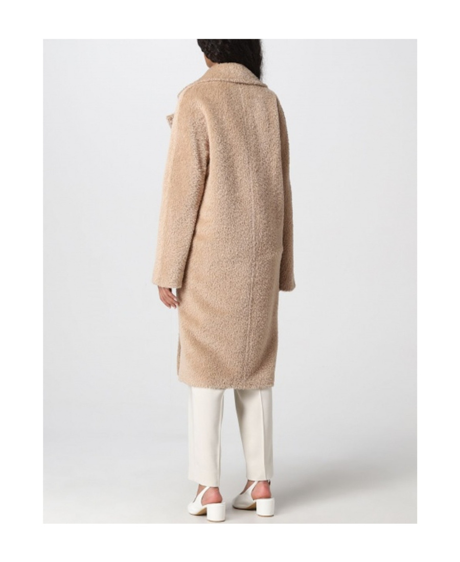 Max Mara Double Breasted Coat In Nude