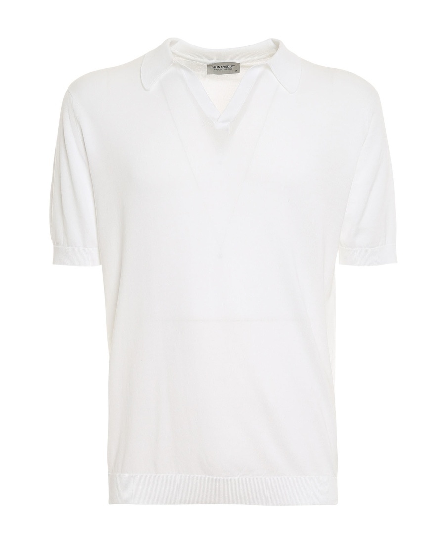 John Smedley Noah Skipper Collar Shirt Ss In White