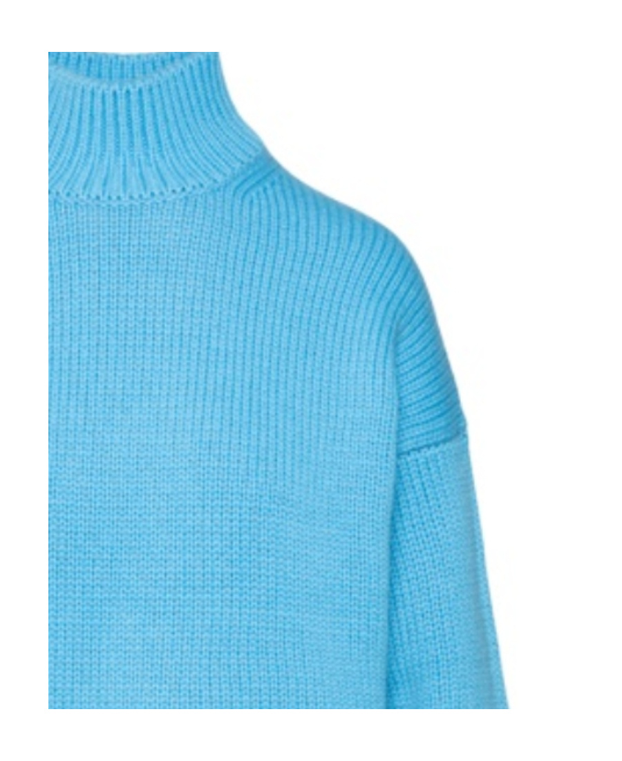 Vince High-necked Sweater In Blue