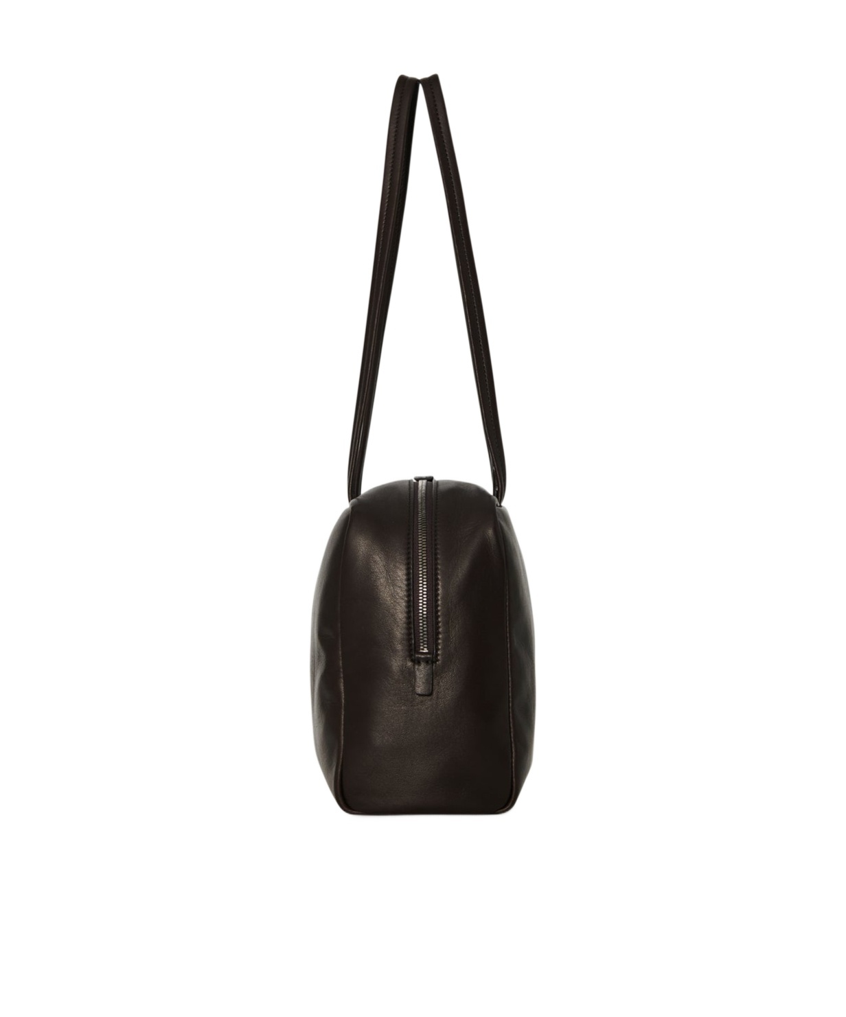 The Row Astra Leather Shoulder Bag In Black
