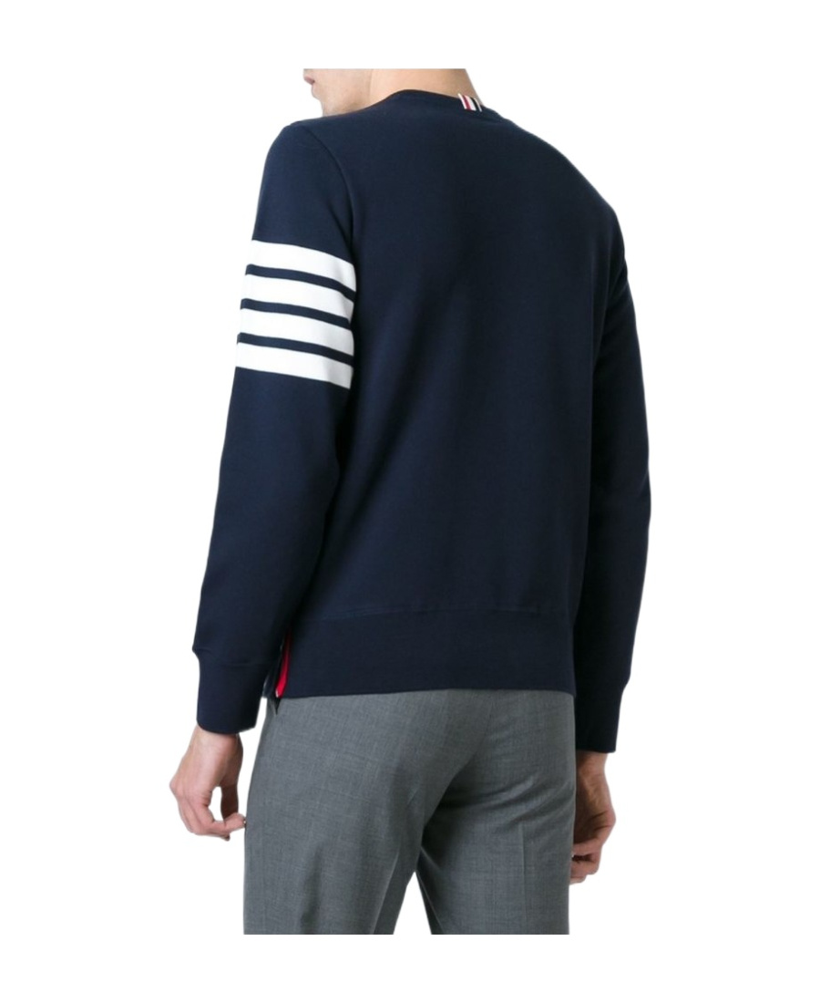 Shop Thom Browne 4-bar Stripe Sweatshirt In Blue