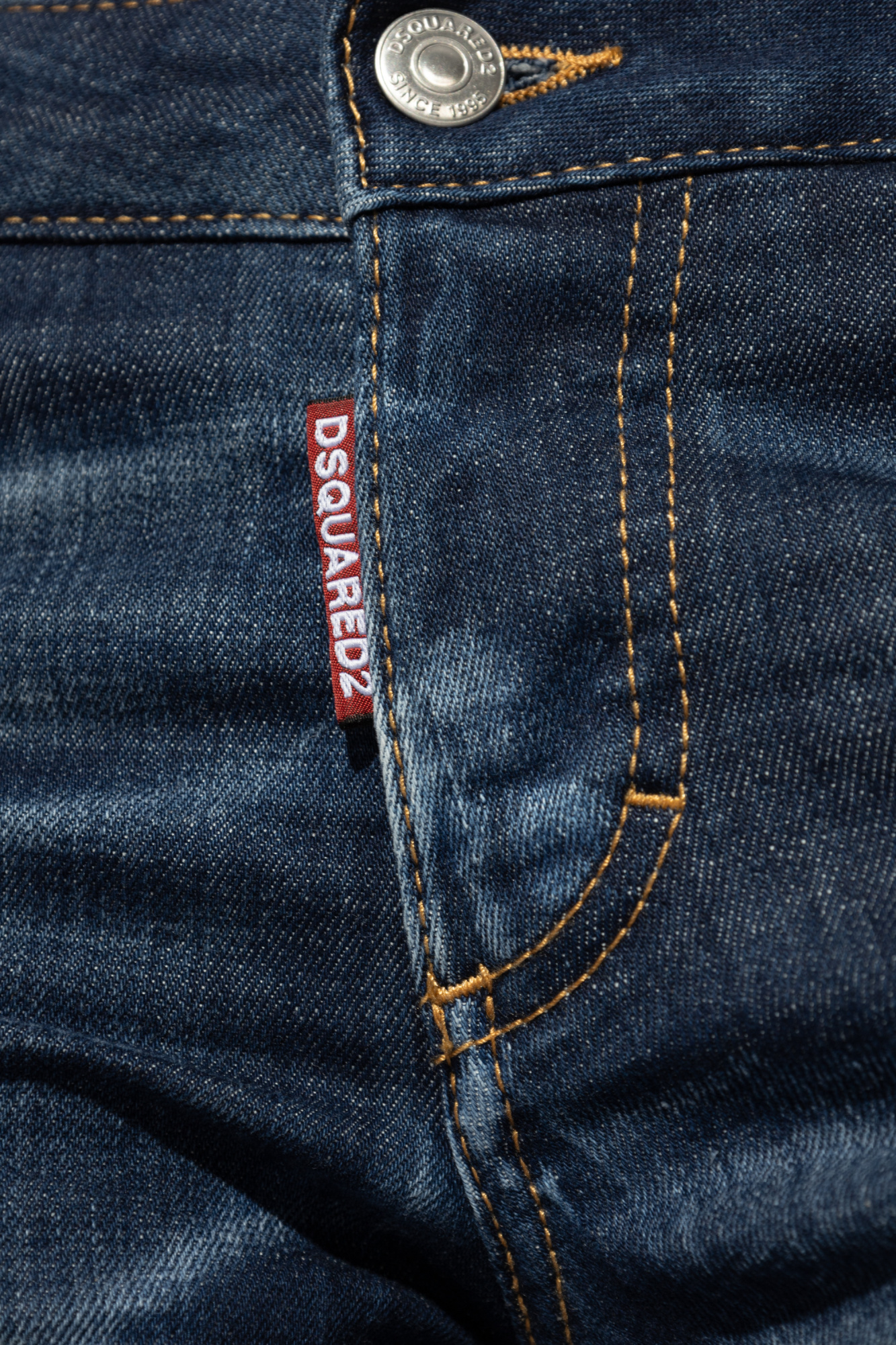 Shop Dsquared2 Logo-patch Cotton Jeans In Blue