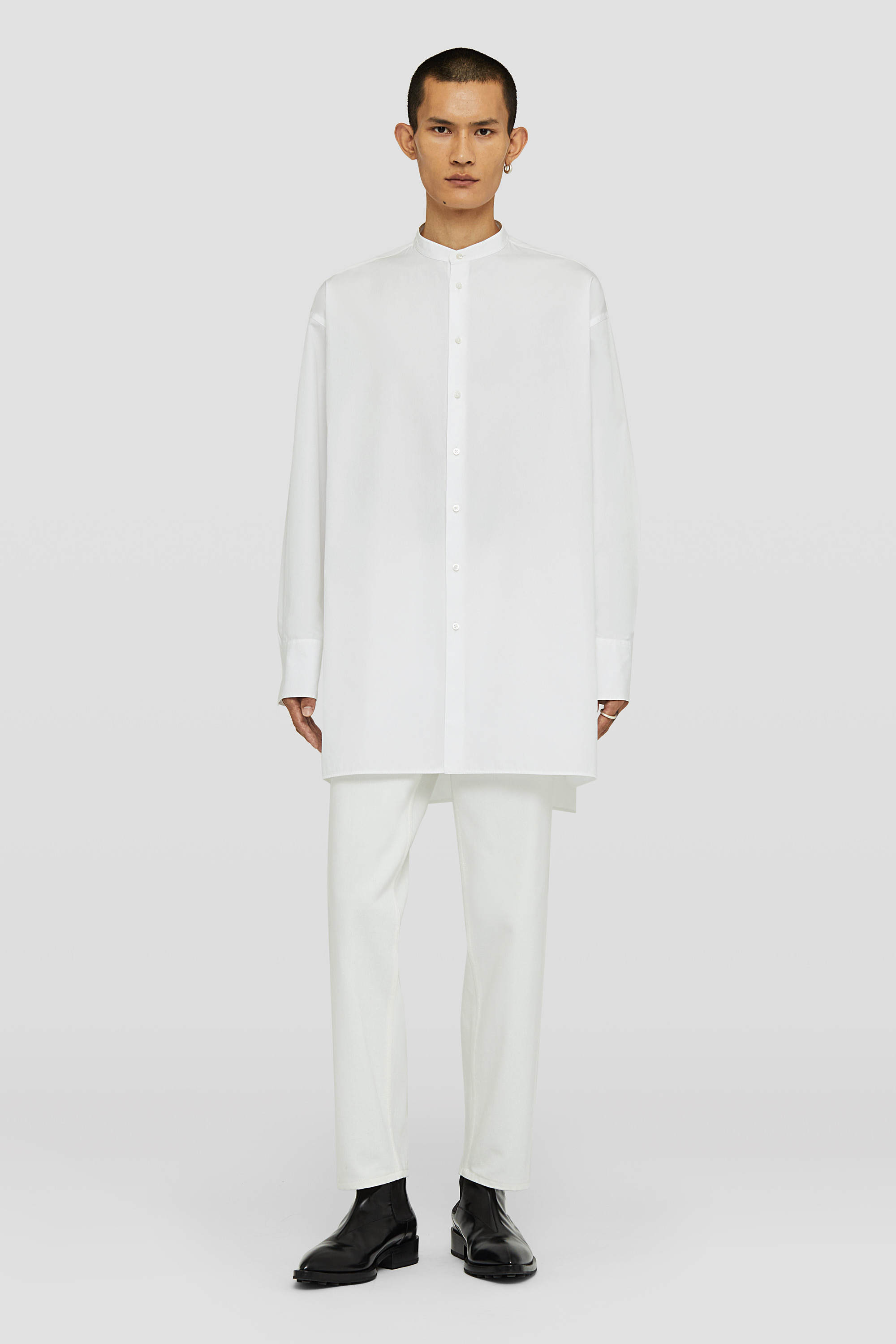 Jil Sander Sunday Cotton Shirt In White
