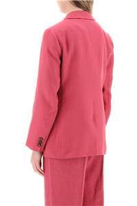 MAX MARA LINEN SINGLE-BREASTED BLAZER