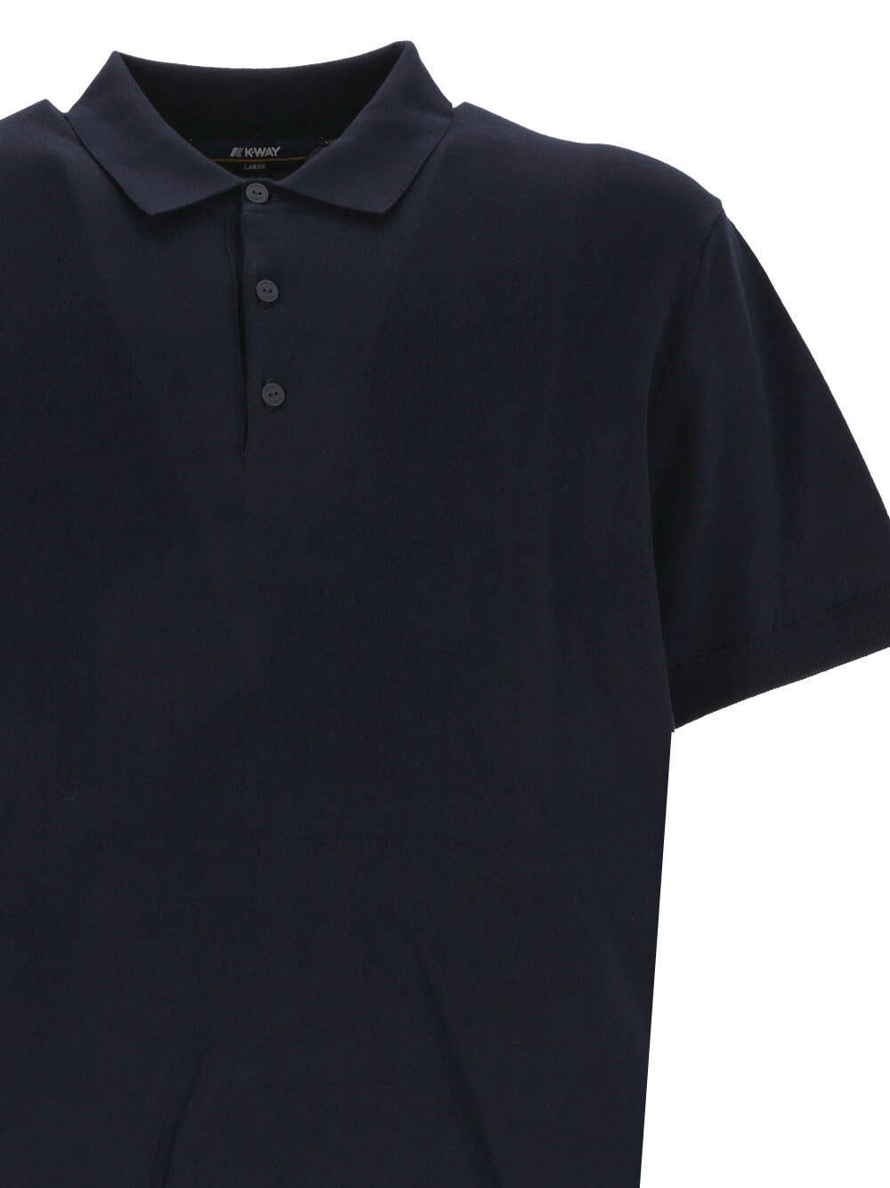 Shop K-way Jersey Polo Shirt In Black