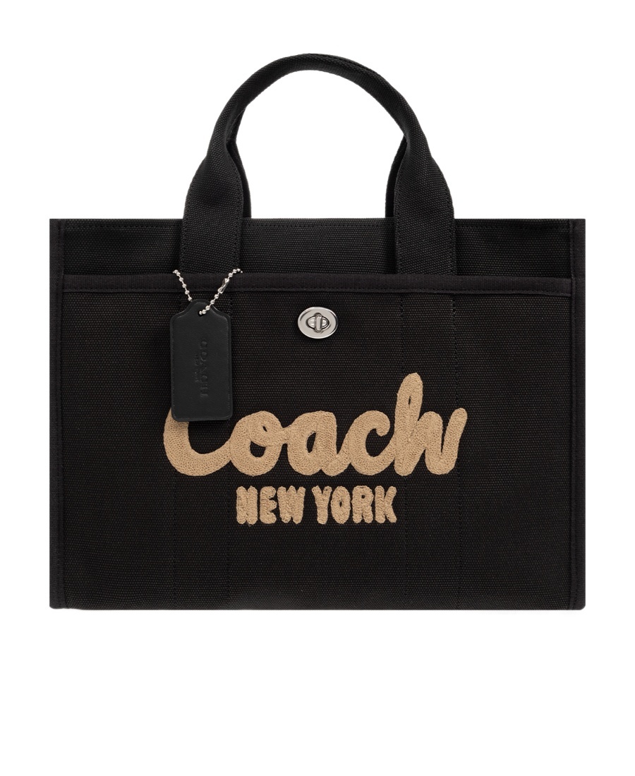 Coach Borsa Shopping Cargo 26 In Tela Nera  Donna In Black