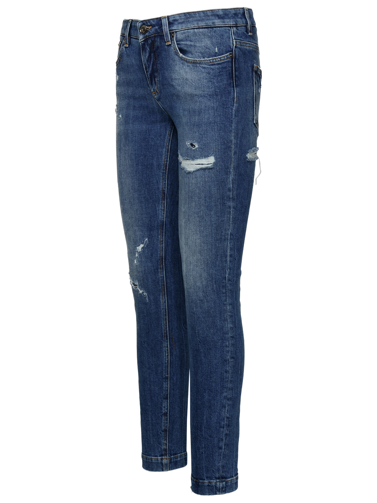 Dolce & Gabbana Low-rise Skinny-fit Jeans In Blue