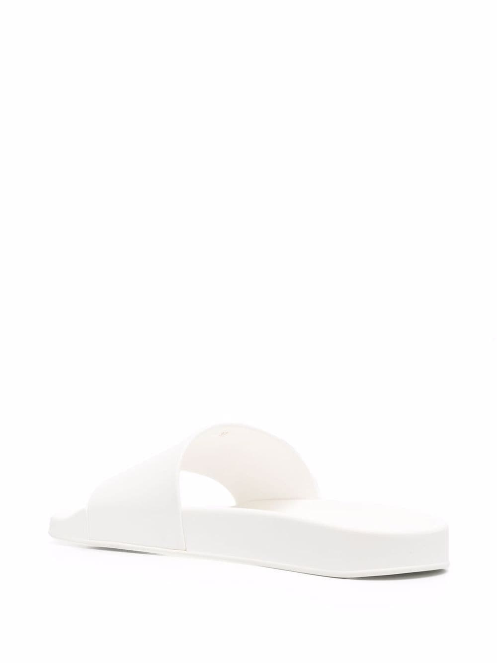 Versace Pool Slide With Medusa Smile Print In White