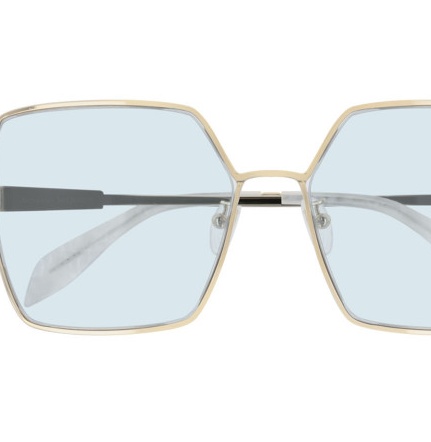 Alexander Mcqueen Logo Sunglasses In Blue
