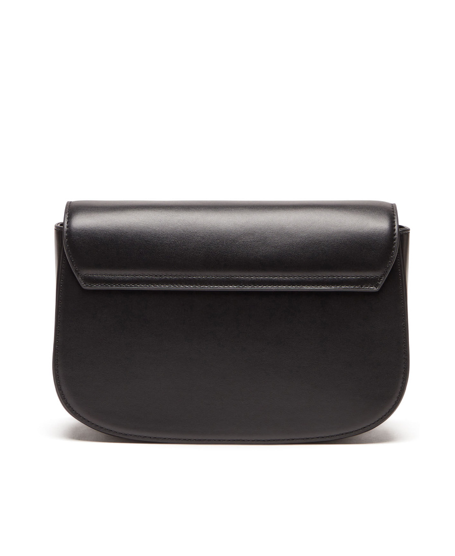 Diesel Mini Shoulder Bag In Soft Nappa Leather With Logo Detail In Black