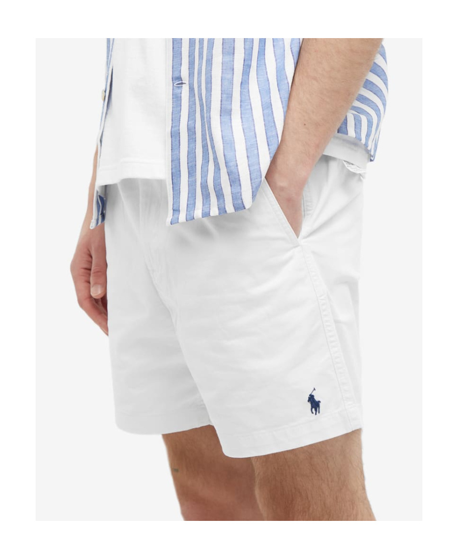 Polo Ralph Lauren Front Flat No Subclass Shorts In White