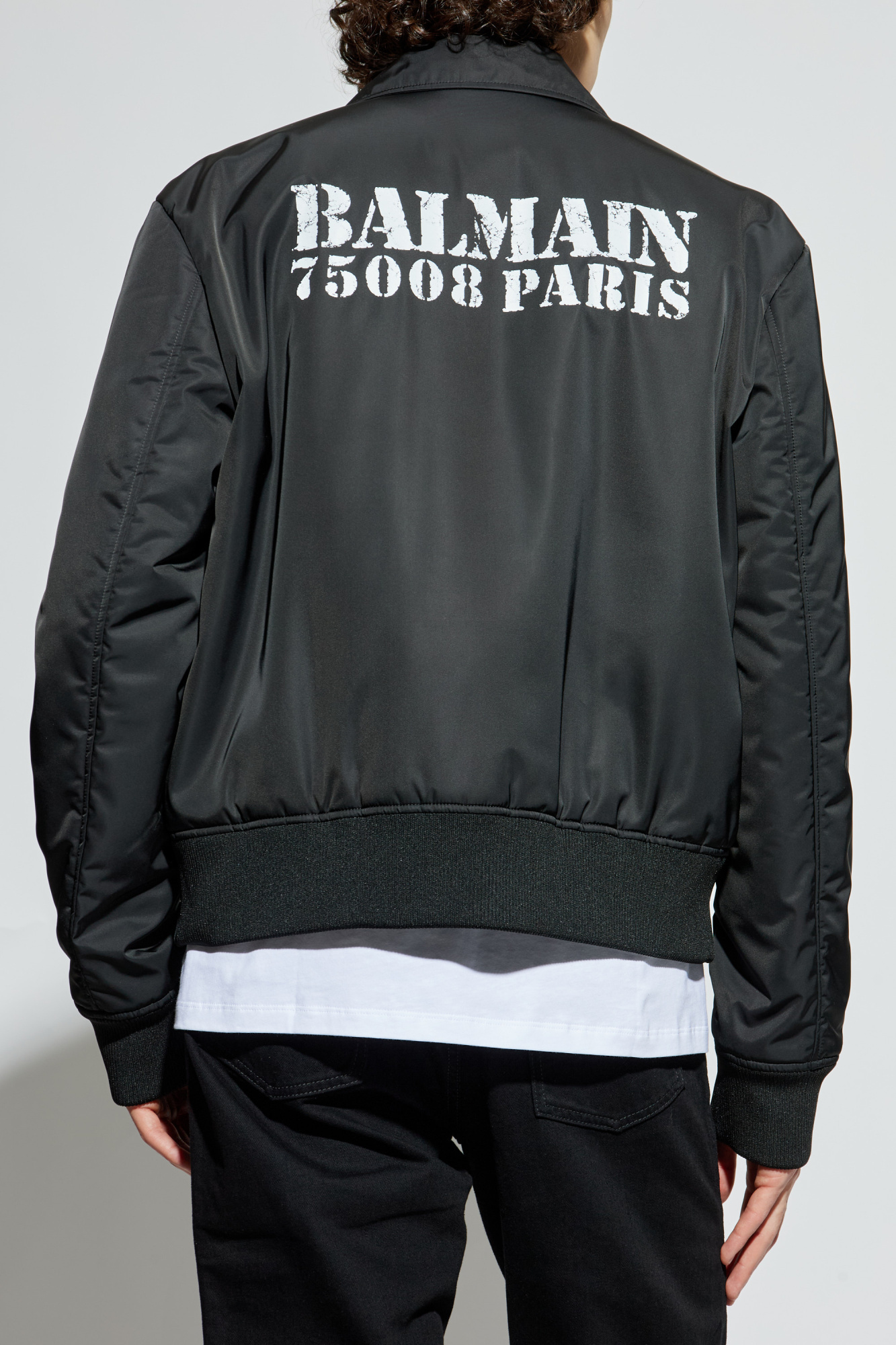 Balmain Long Sleeve Casual Jacket In Black