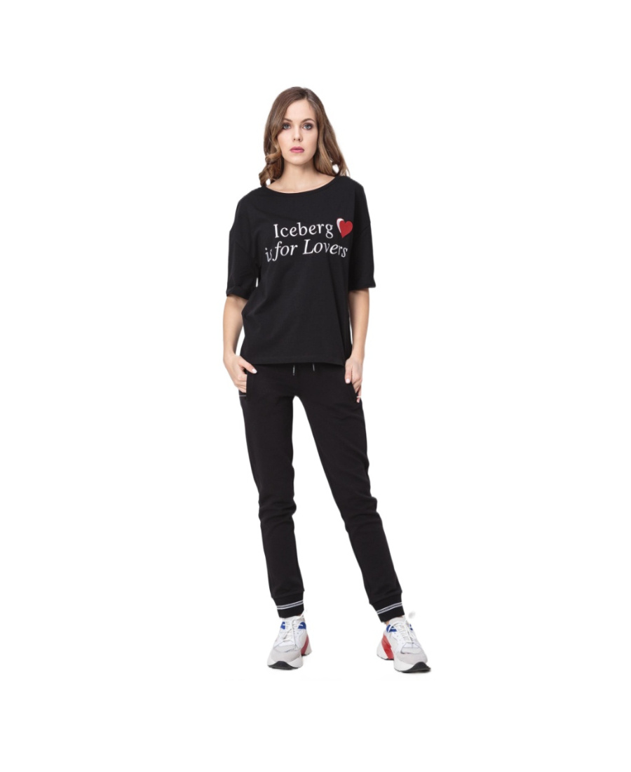 Iceberg Printed T-shirt In Black