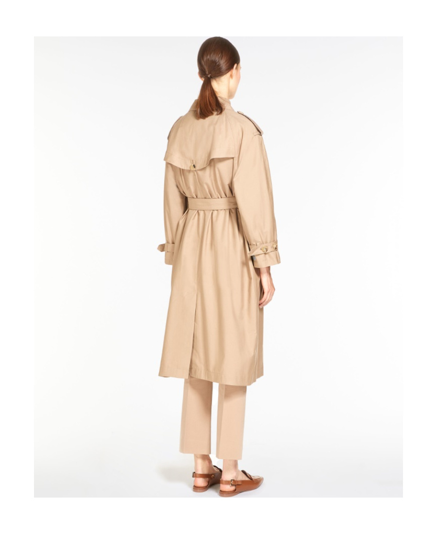 Max Mara Single-breasted Trench Coat In Brown