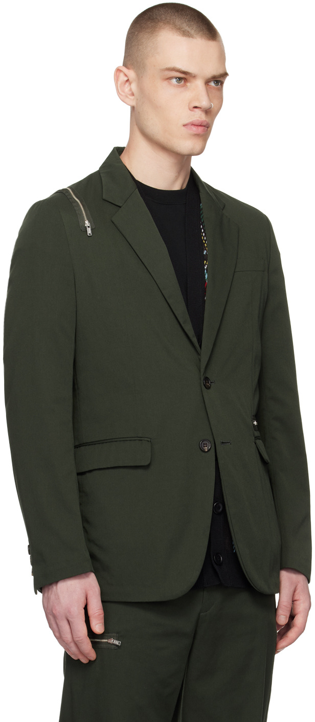 Undercover Button Suit Jacket In Black