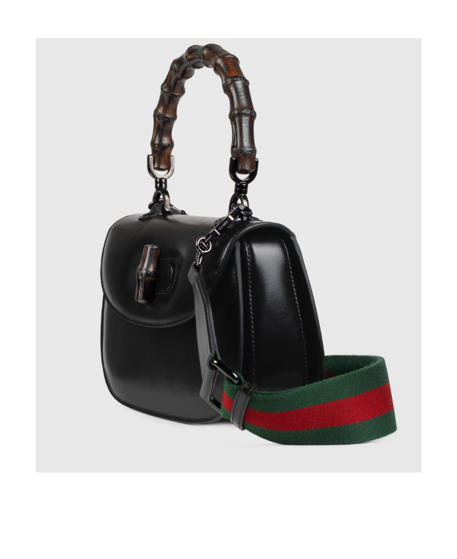 Gucci Bamboo Small Handbag In Black