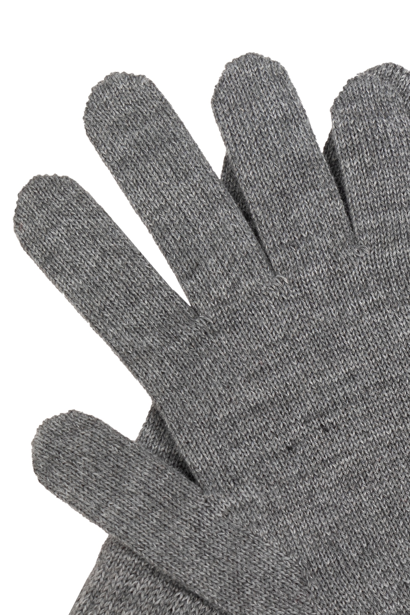 Moschino Five-finger Gloves In Gray