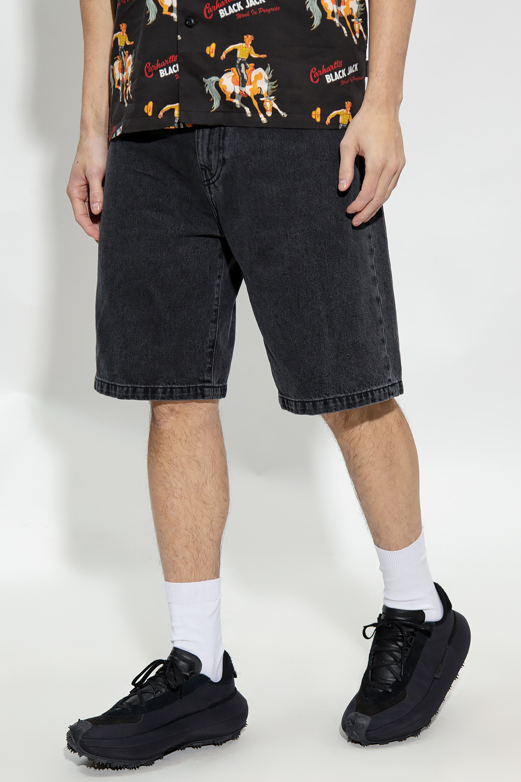 Carhartt Landon Denim Shorts In Black