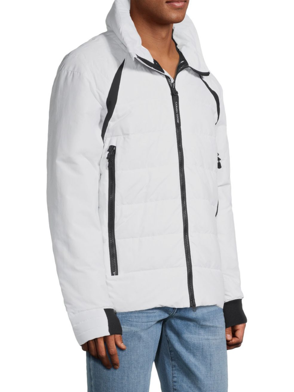 Canada Goose Hybridge Base Padded Jacket In White