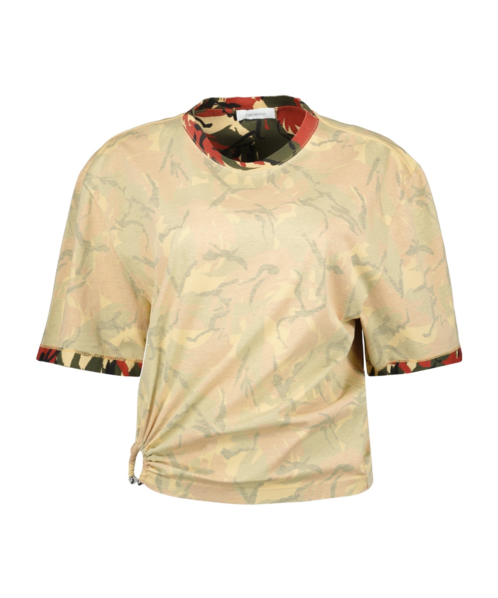 RABANNE CAMOUFLAGE-PRINT T-SHIRT