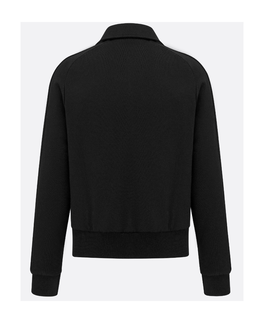 Dior Zipper Casual Jacket In Black