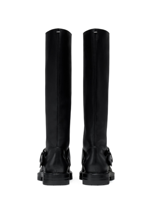 Maison Margiela Tabi County Knee Boots In Black