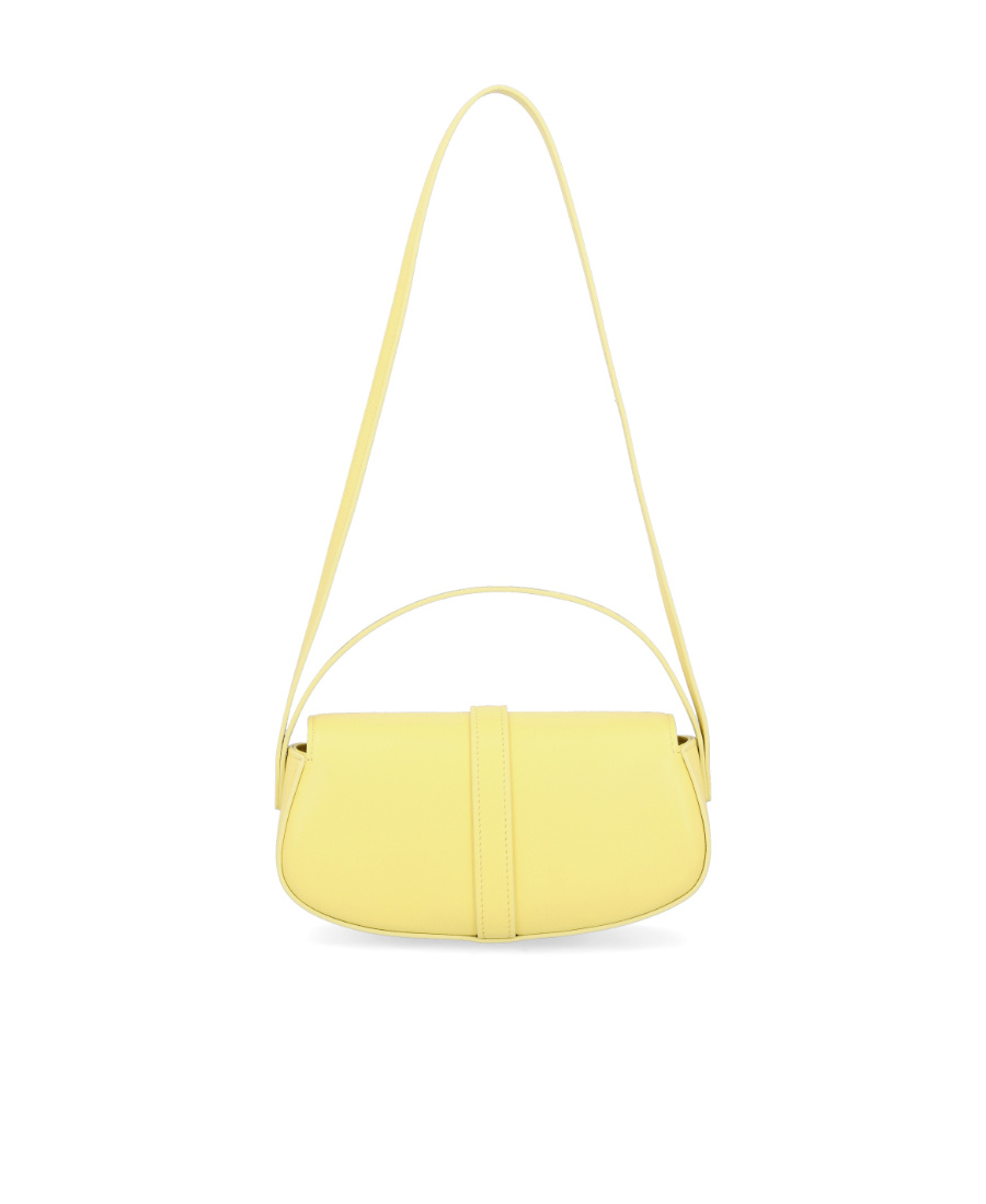 Celine Smooth Cowhide Leather Strap Handbag In Yellow