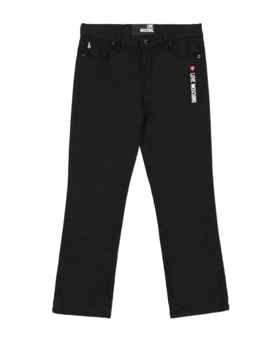 Moschino Middle Waist Jeans In Black