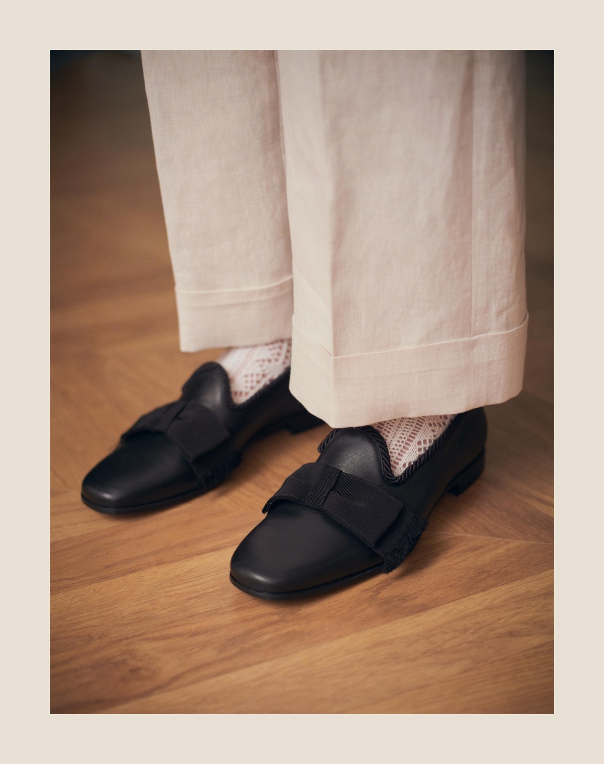 Shop Valentino Fringe Detailed Slip-on Loafers In Black