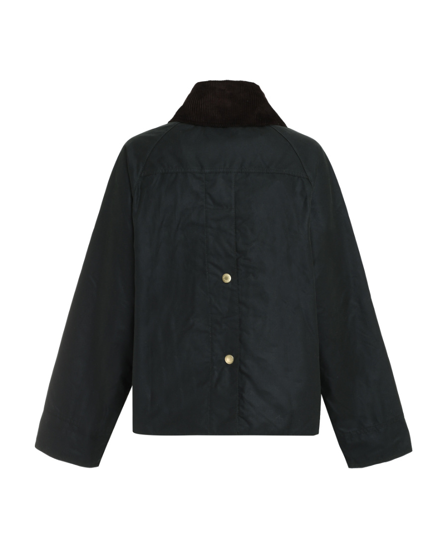 Barbour Lapel Long-sleeved Coat In Black