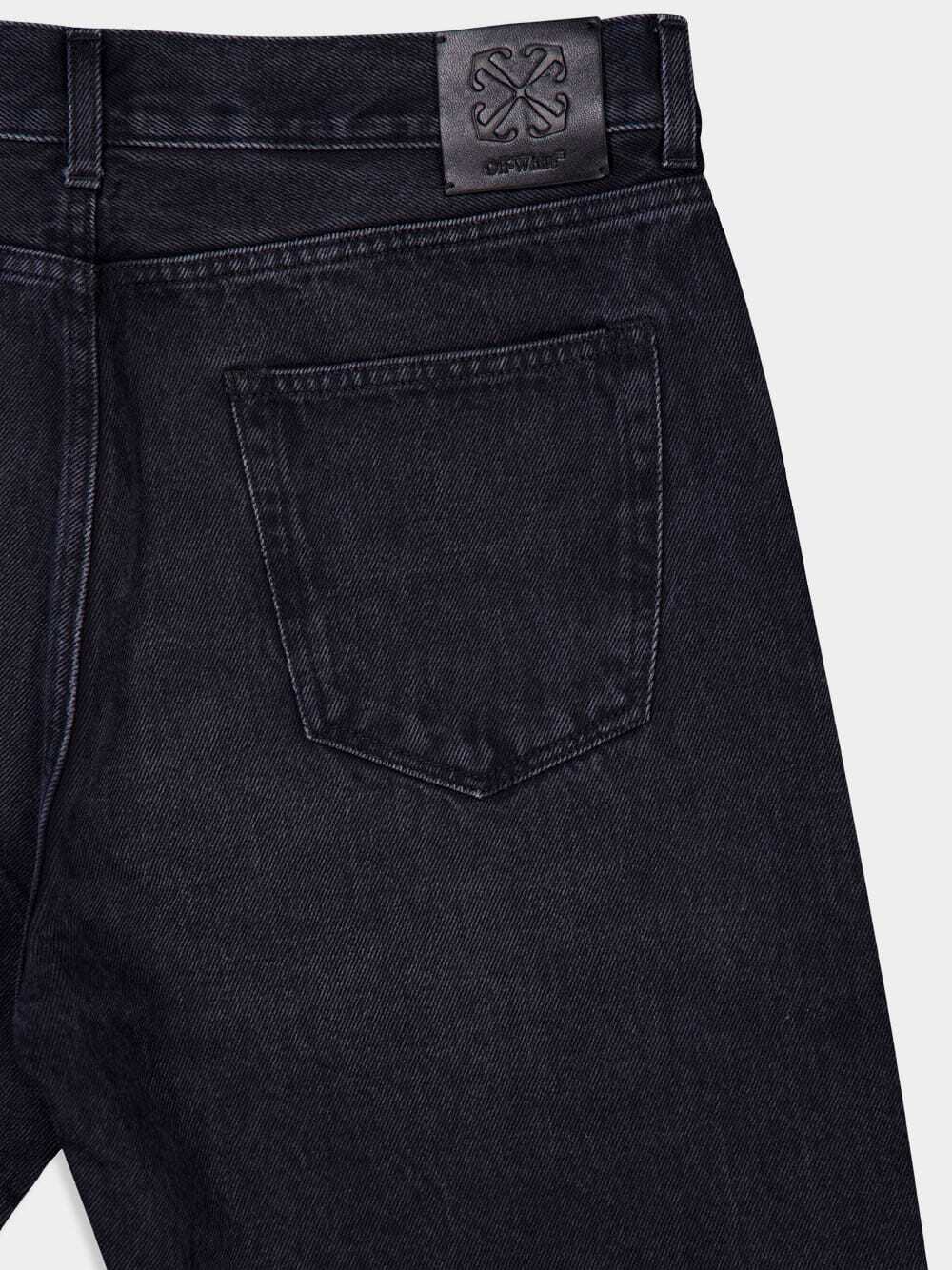 Off-white Belt-loop Jeans In Black