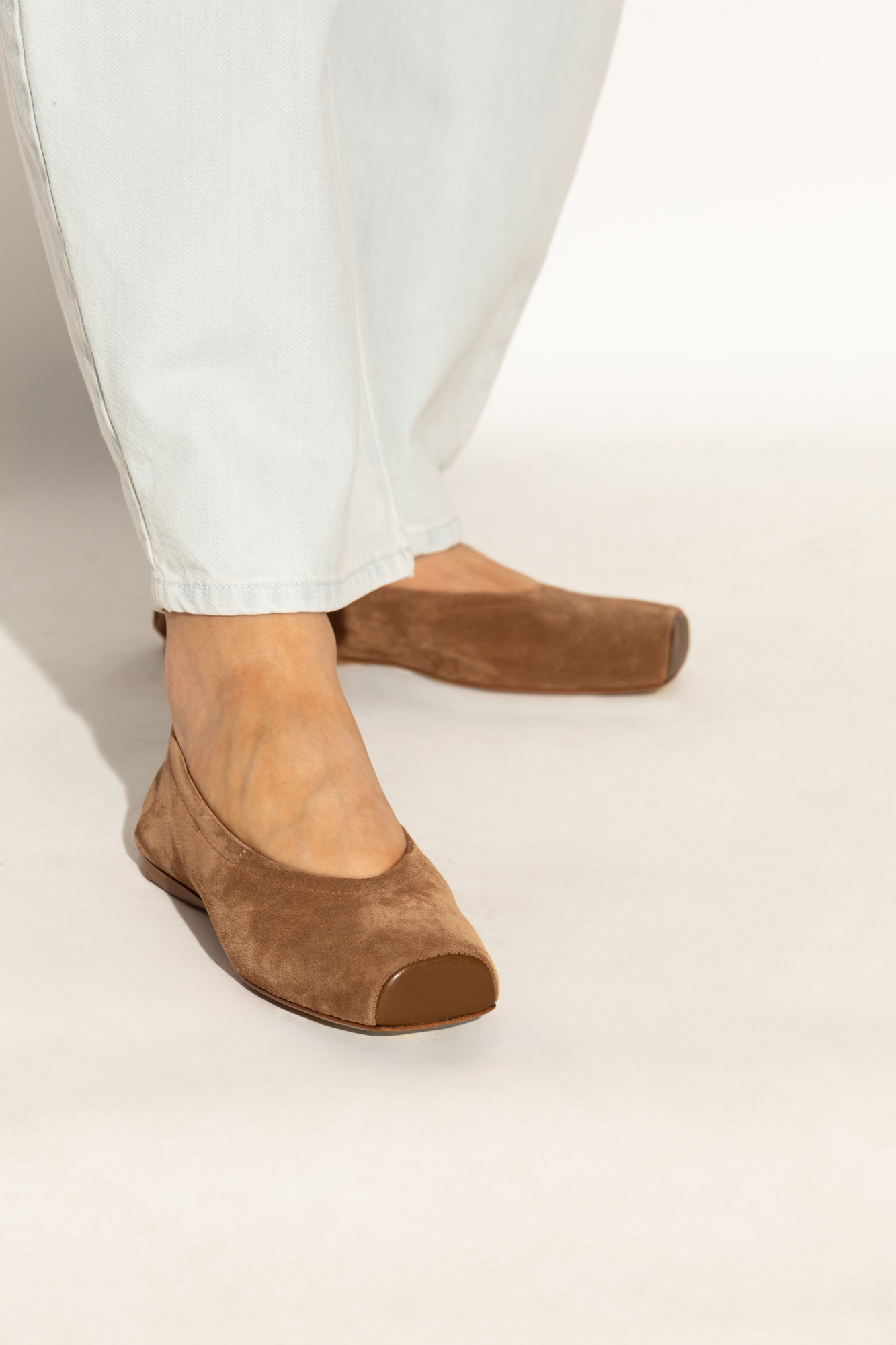 Alaïa Square Toe Ballet Flats