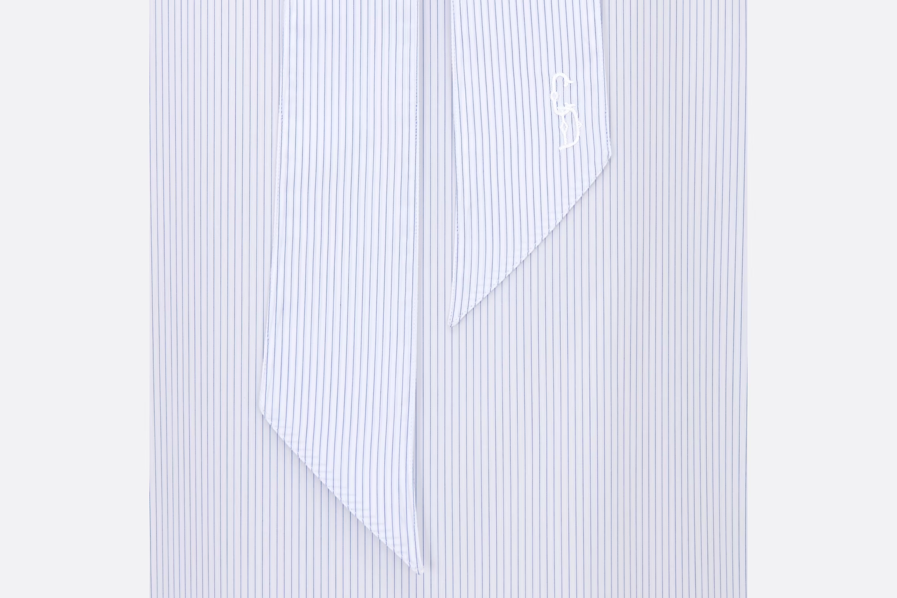Dior Striped Shirt With Details In White