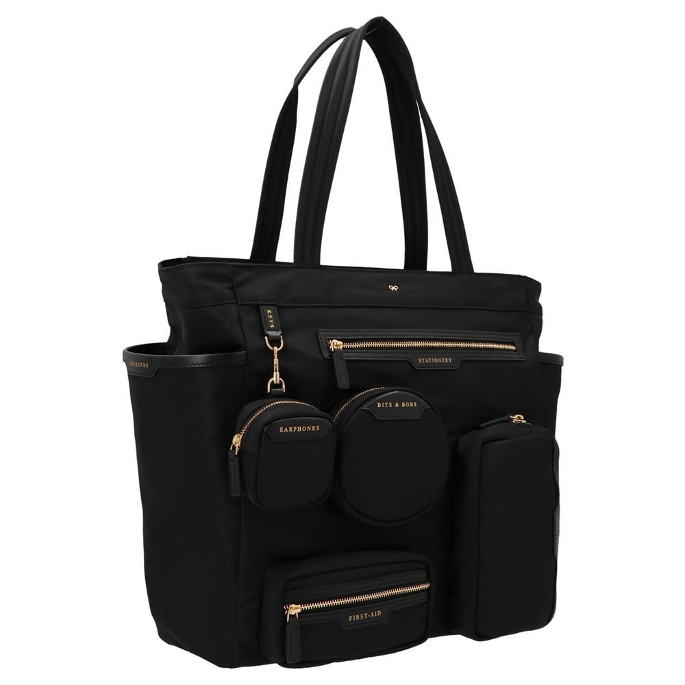Shop Anya Hindmarch Oversized Tote Bag In Black