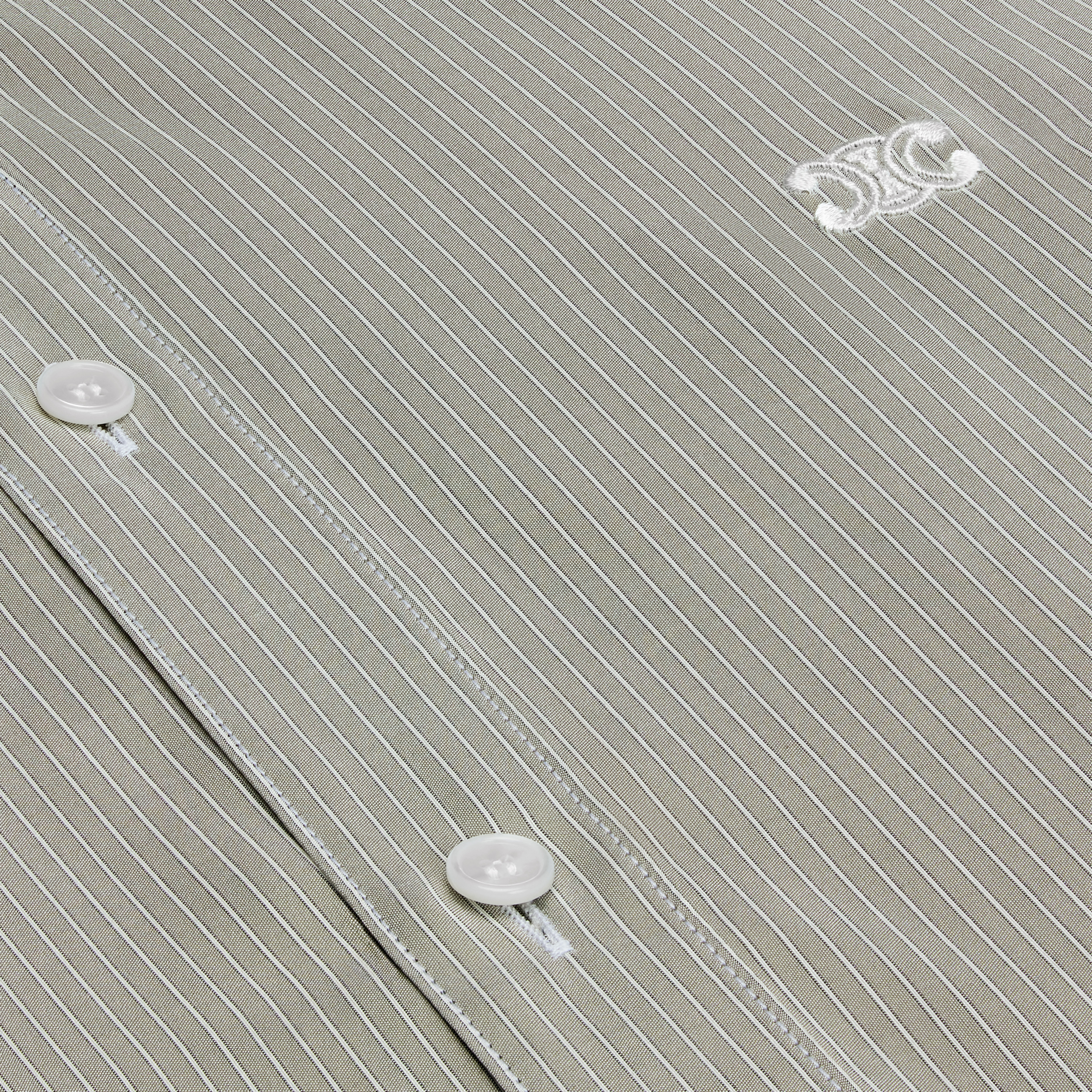 CELINE ROMY SHIRT IN STRIPED SILK