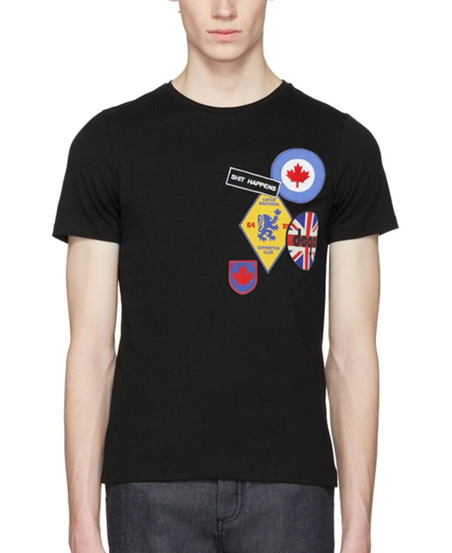 Dsquared2 Short-sleeved T-shirt In Black