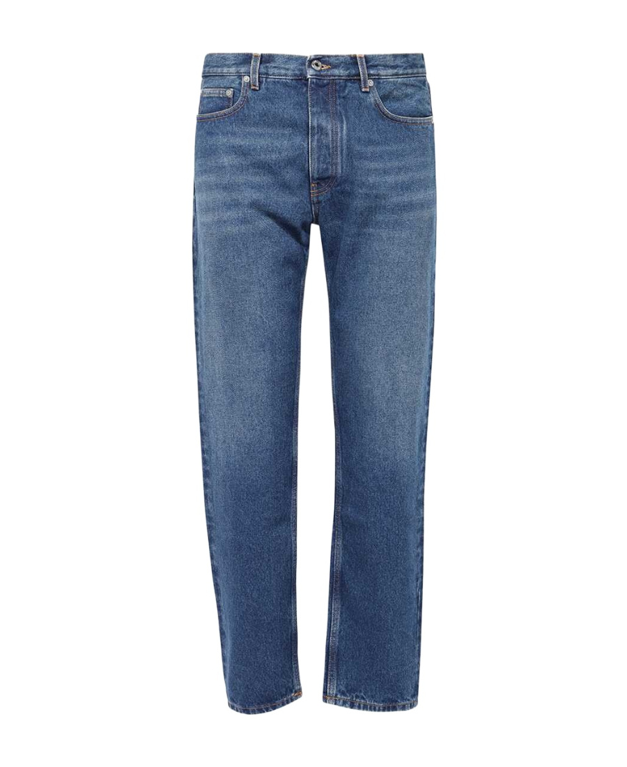 Off-white Blue Denim Jeans In Blue