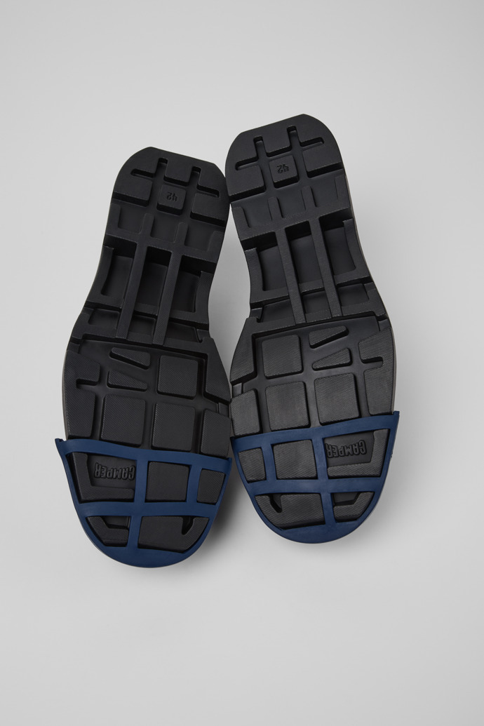 Camper Junction Leather Rubber-toe Cap Shoes In Black