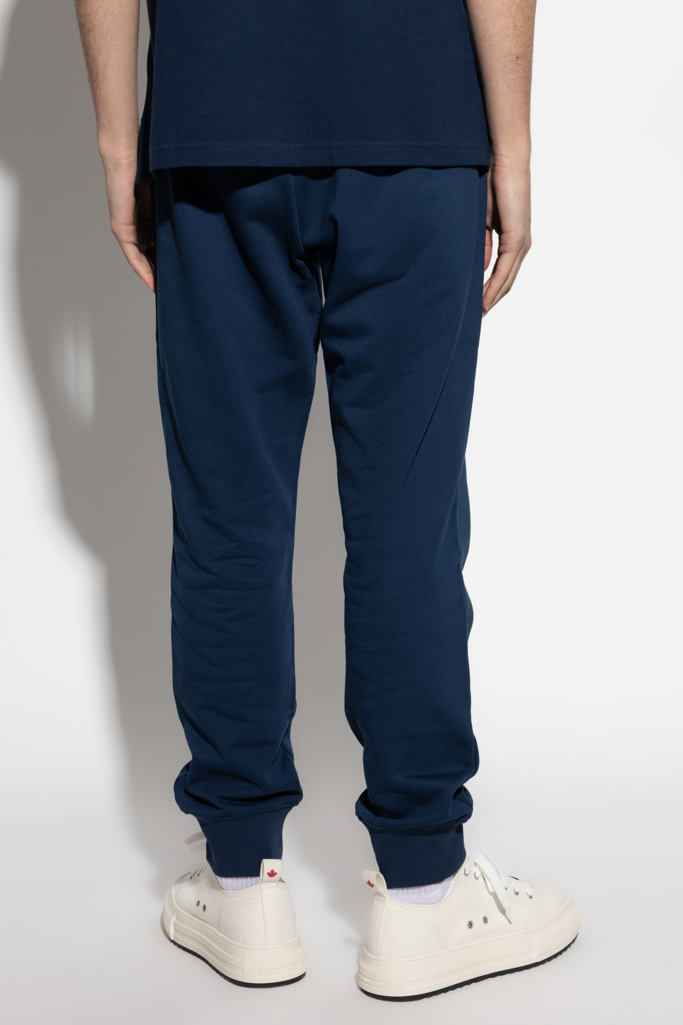Versace Jeans Elastic Waist Sweatpants In Black
