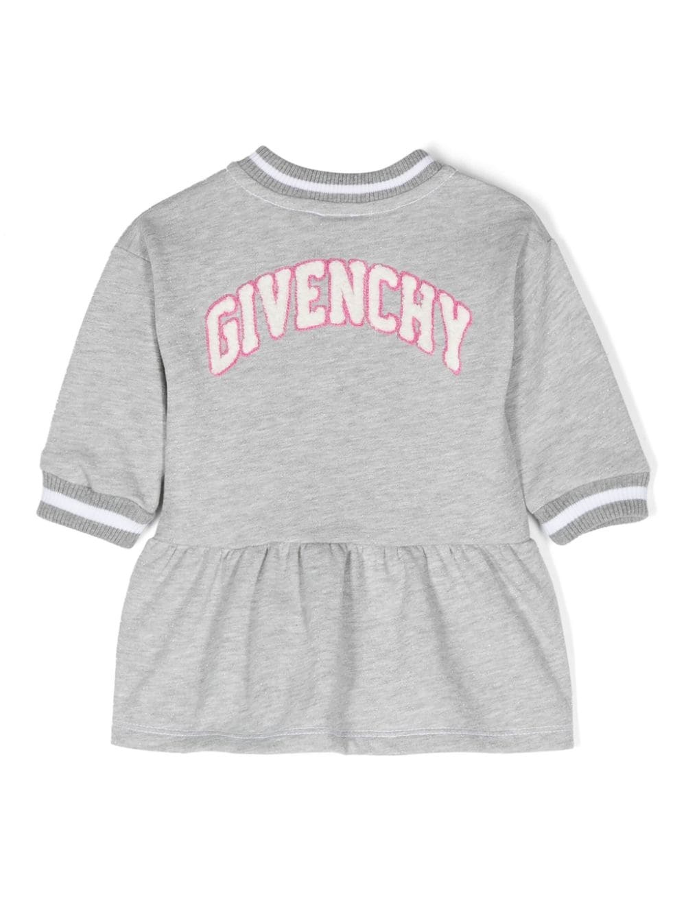 Givenchy Logo-patch Dress In Gray