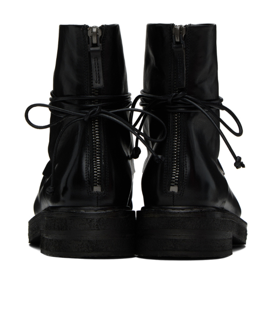 Marsèll Lace-up Leather Boots In Black