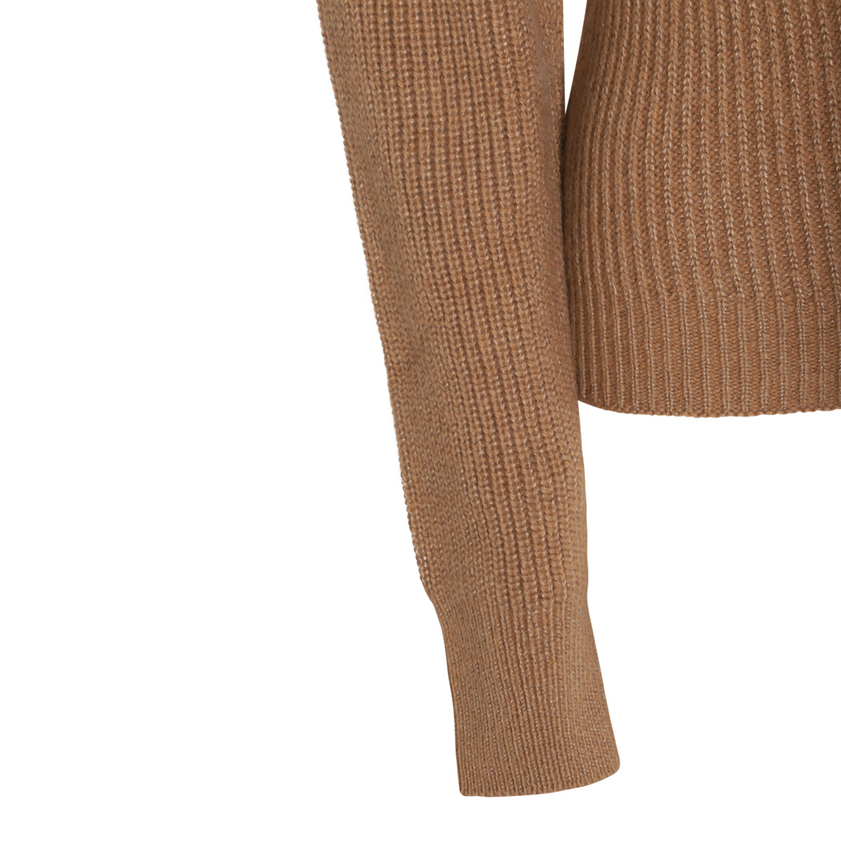 Stella Mccartney Knitwear With Long Sleeves And Asymmetric Neck In Brown