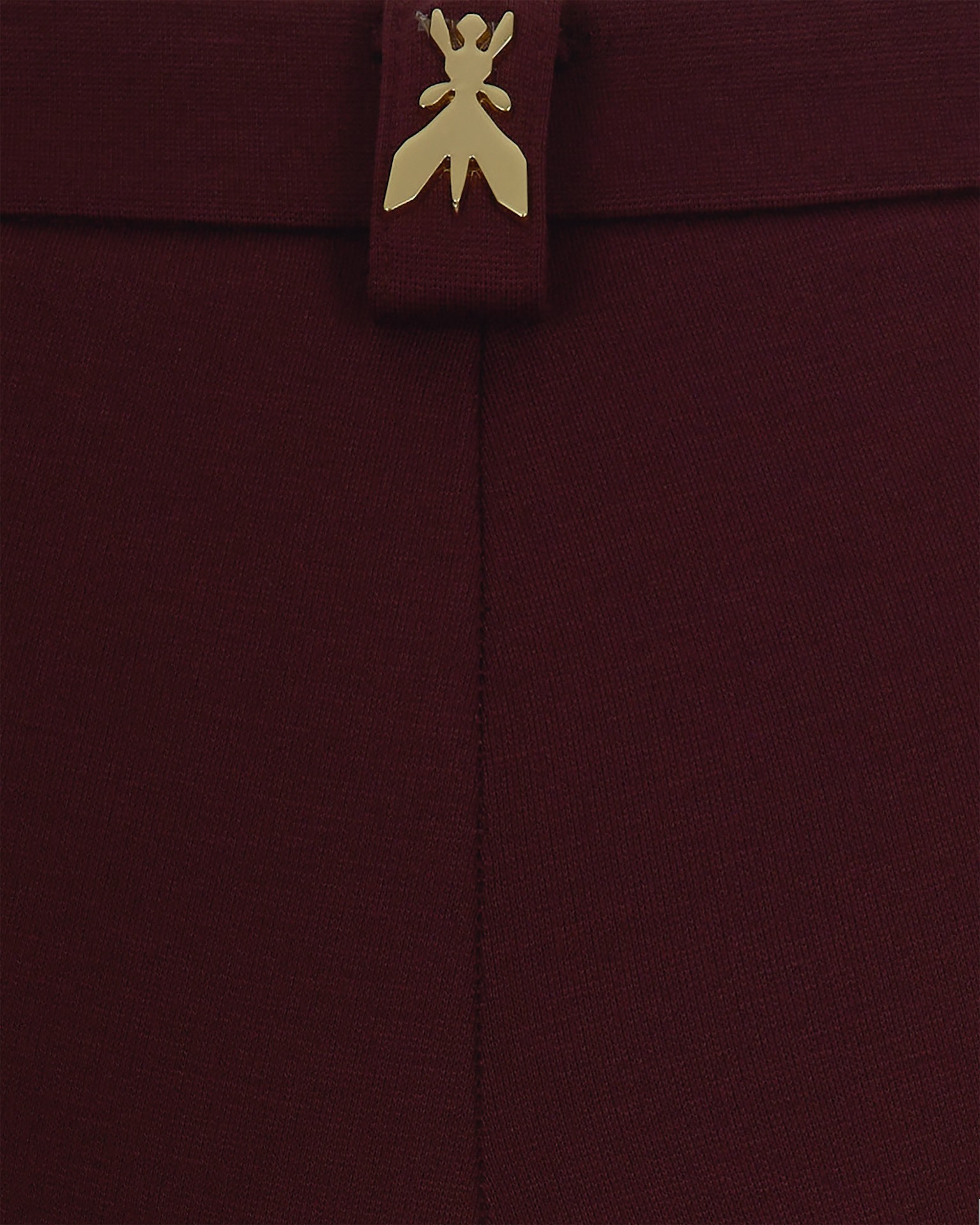Patrizia Pepe Button-fastening Straight Trousers In Burgundy